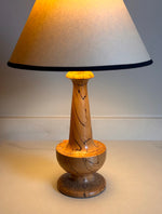 Load image into Gallery viewer, KEPT London Stock Turned spalted wood lamp
