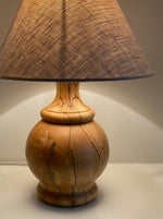 Load image into Gallery viewer, KEPT London Turned spalted wood lamp base
