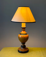 Load image into Gallery viewer, KEPT London Stock Turned wood bulbous shaped lamp
