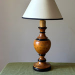 Load image into Gallery viewer, KEPT London Stock Turned wood bulbous shaped lamp
