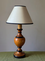 Load image into Gallery viewer, KEPT London Stock Turned wood bulbous shaped lamp
