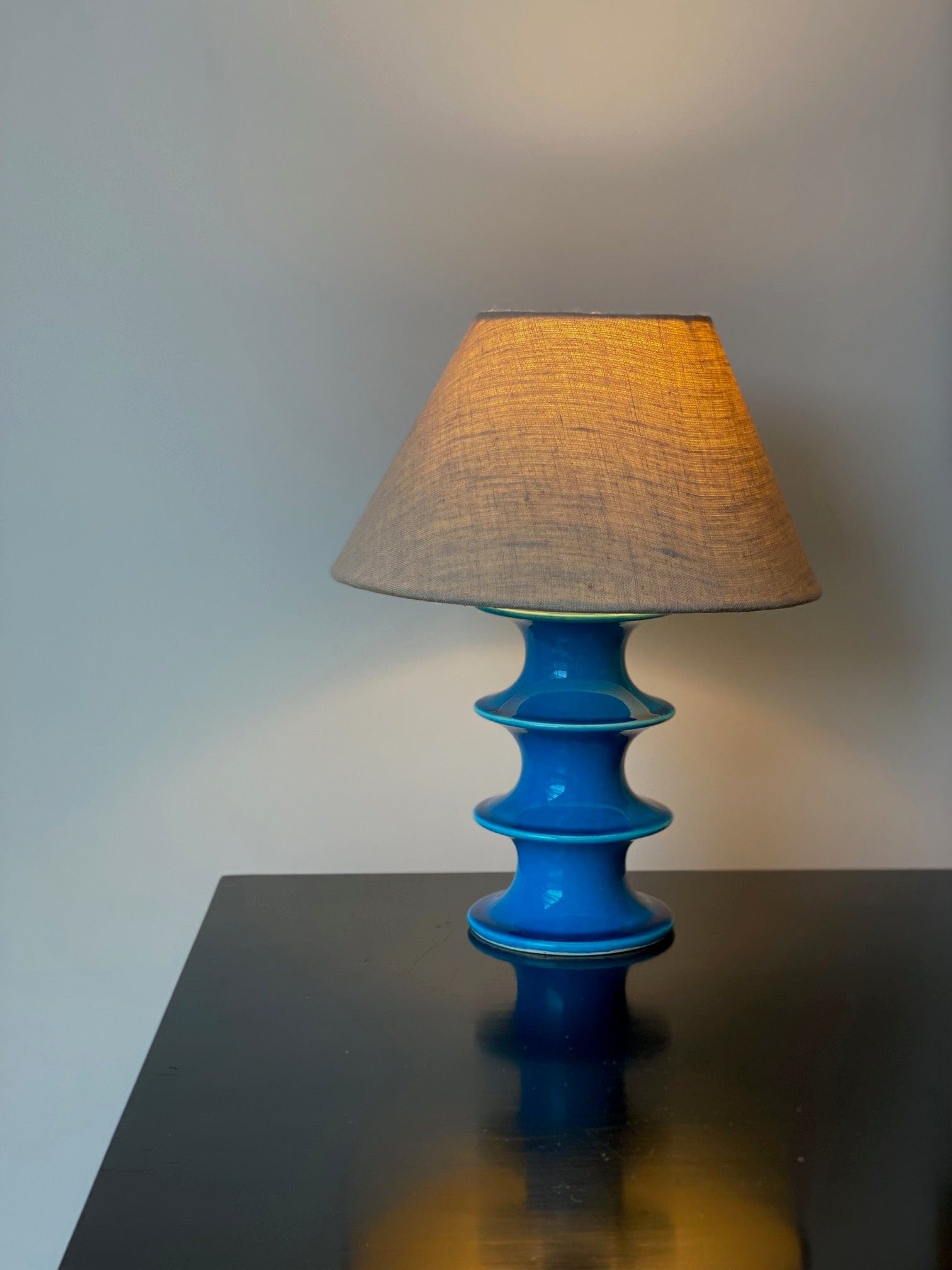 KEPT London Turquoise 'Pop' lamp, Inger Persson for Rörstrand