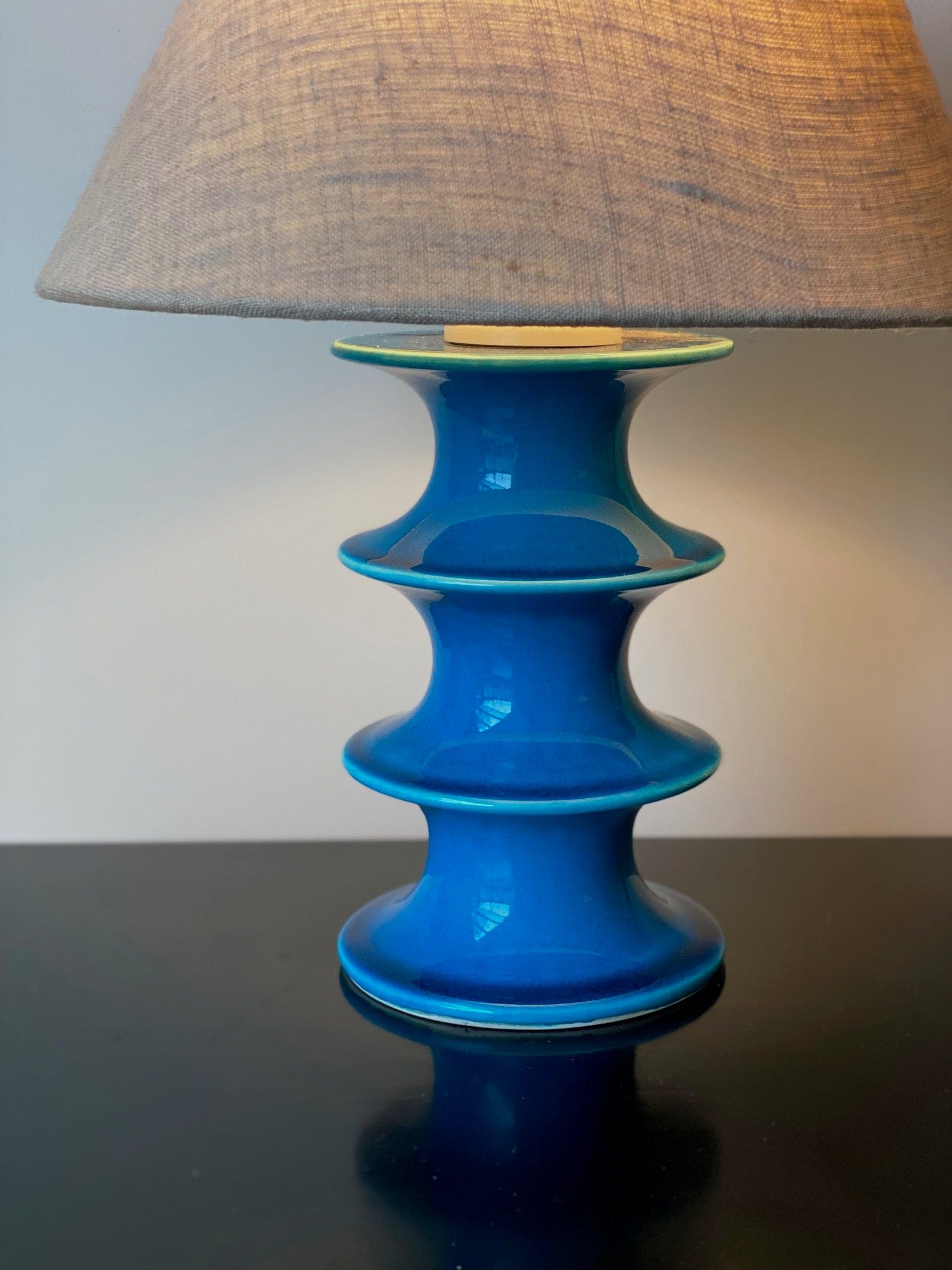 KEPT London Turquoise 'Pop' lamp, Inger Persson for Rörstrand