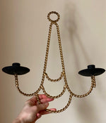 Load image into Gallery viewer, KEPT London Stock Twisted double arm sconce
