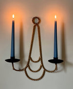 Load image into Gallery viewer, KEPT London Stock Twisted double arm sconce
