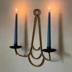 Load image into Gallery viewer, KEPT London Stock Twisted double arm sconce
