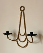 Load image into Gallery viewer, KEPT London Stock Twisted double arm sconce
