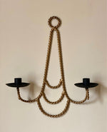 Load image into Gallery viewer, KEPT London Stock Twisted double arm sconce
