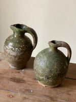Load image into Gallery viewer, KEPT London Stock Two French green glaze jugs
