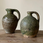 Load image into Gallery viewer, KEPT London Stock Two French green glaze jugs
