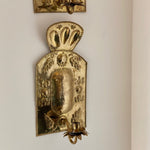 Load image into Gallery viewer, KEPT London Stock Two leaf brass wall sconces
