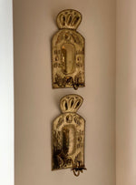 Load image into Gallery viewer, KEPT London Stock Two leaf brass wall sconces
