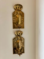 Load image into Gallery viewer, KEPT London Stock Two leaf brass wall sconces
