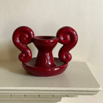 Load image into Gallery viewer, KEPT London Stock Vallauris style red candleholder
