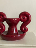 Load image into Gallery viewer, KEPT London Stock Vallauris style red candleholder

