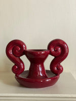 Load image into Gallery viewer, KEPT London Stock Vallauris style red candleholder
