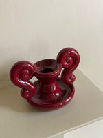 Load image into Gallery viewer, KEPT London Stock Vallauris style red candleholder
