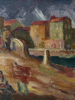 Load image into Gallery viewer, KEPT London Stock Village scene, Rudolf Gowenius (1896-1960)
