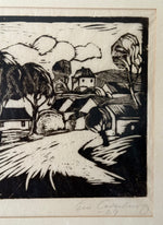 Load image into Gallery viewer, KEPT London Stock Village woodcut, Eric Cederberg (1897–1984), 1929
