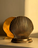 Load image into Gallery viewer, KEPT London Stock Vintage brass scallop shell bookends

