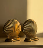 Load image into Gallery viewer, KEPT London Stock Vintage brass scallop shell bookends
