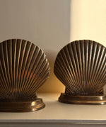 Load image into Gallery viewer, KEPT London Stock Vintage brass scallop shell bookends
