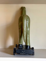 Load image into Gallery viewer, KEPT London Stock Vintage carved wooden horse, with wheels
