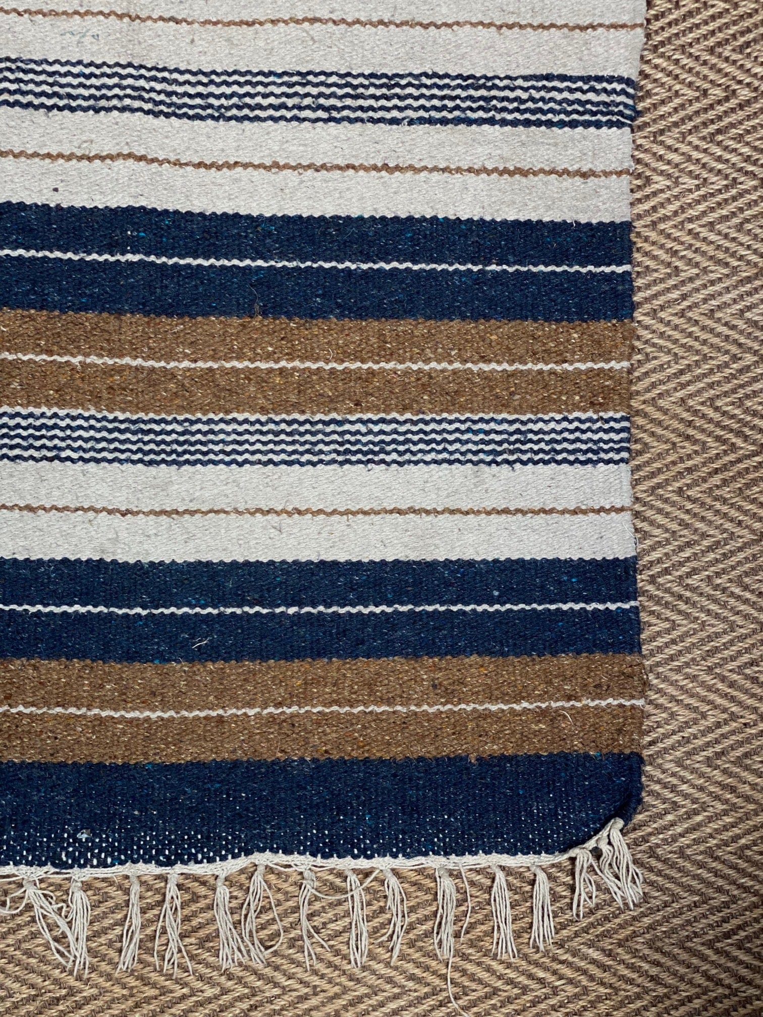 KEPT London Stock Vintage striped rug