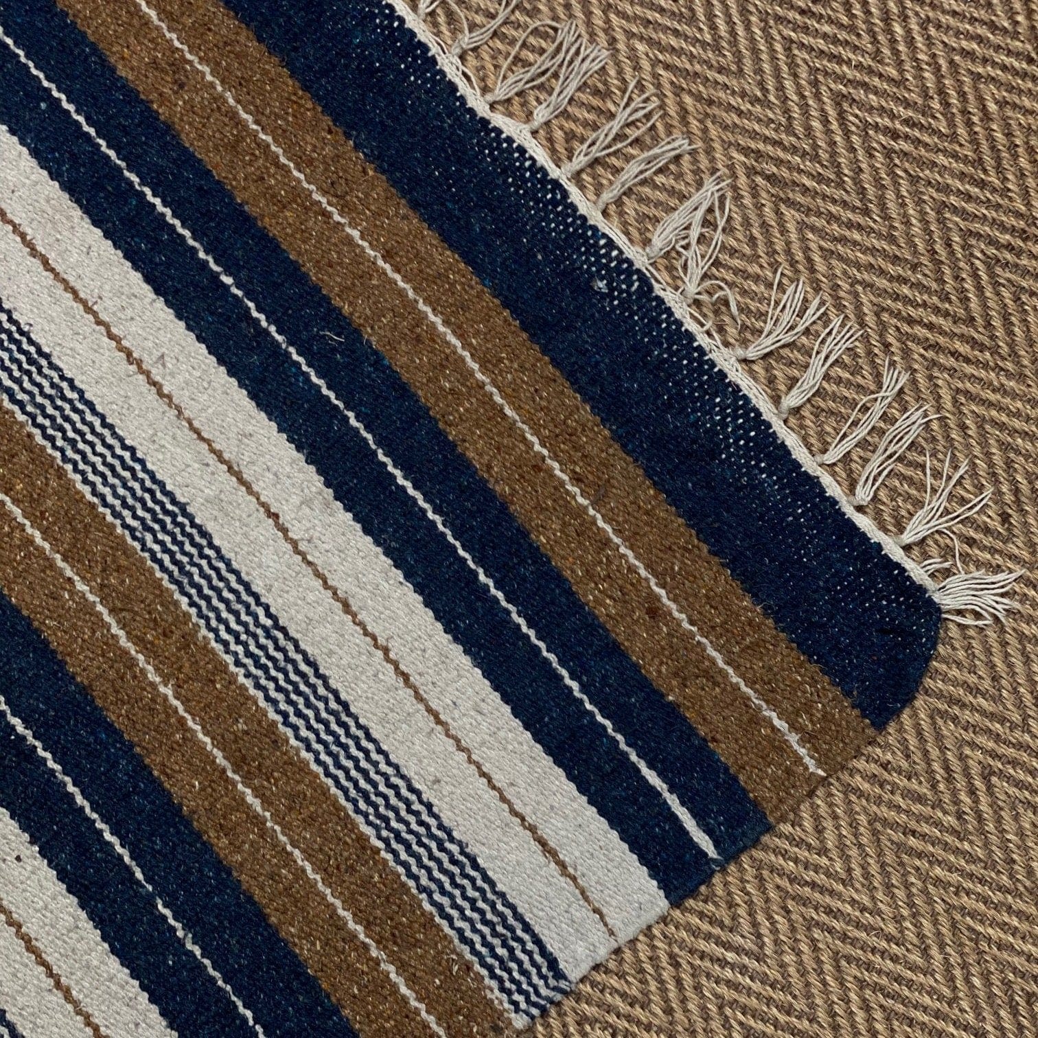 KEPT London Stock Vintage striped rug