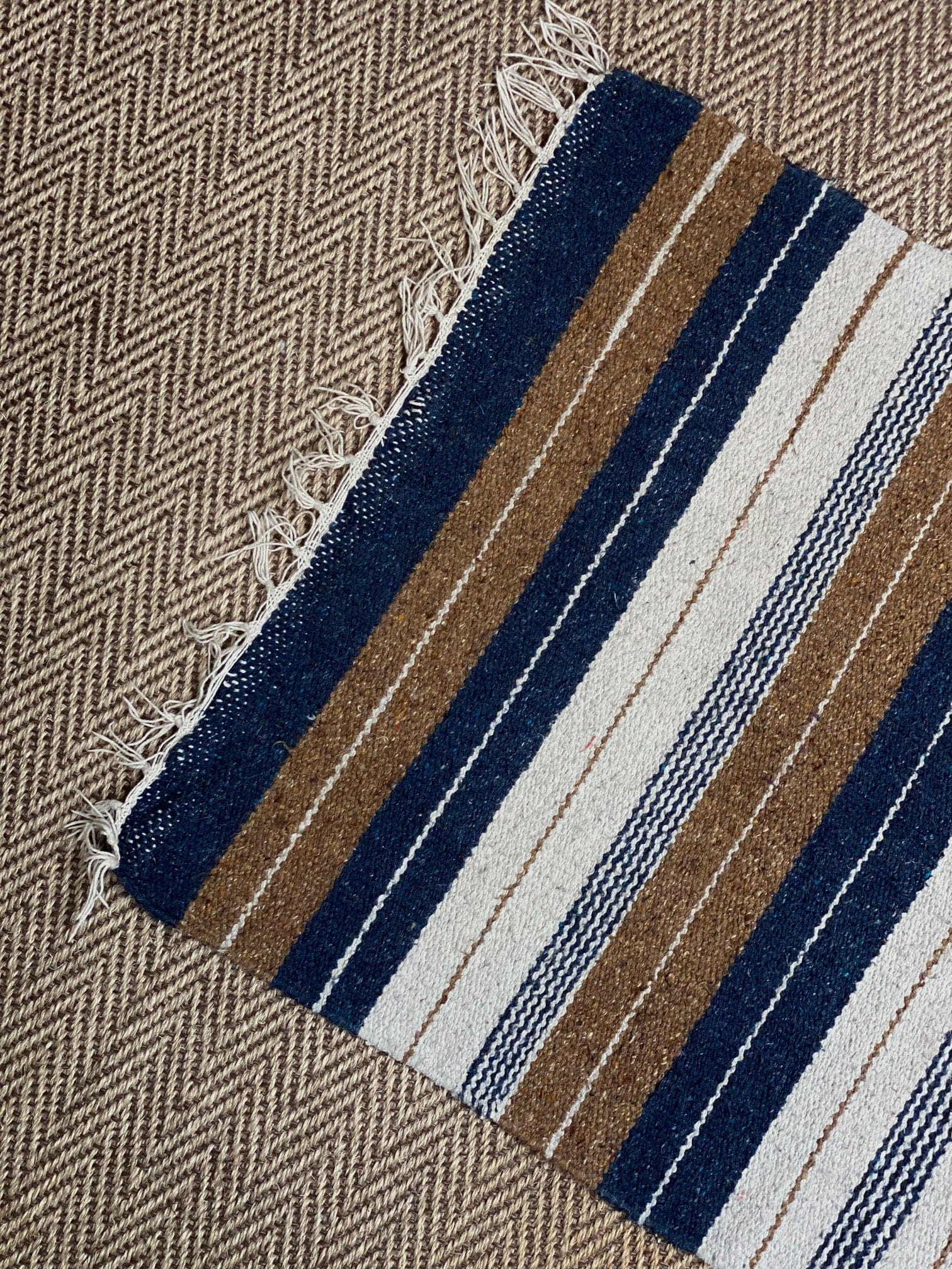 KEPT London Stock Vintage striped rug