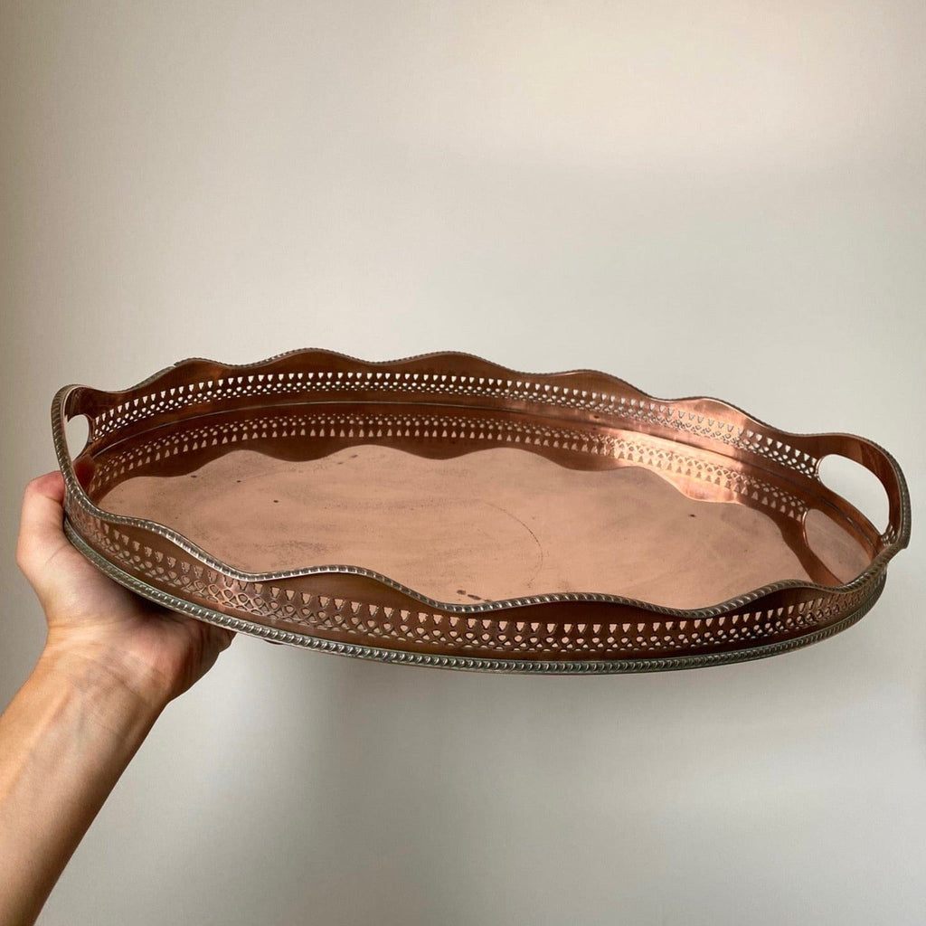 KEPT London Wavy edged copper tray