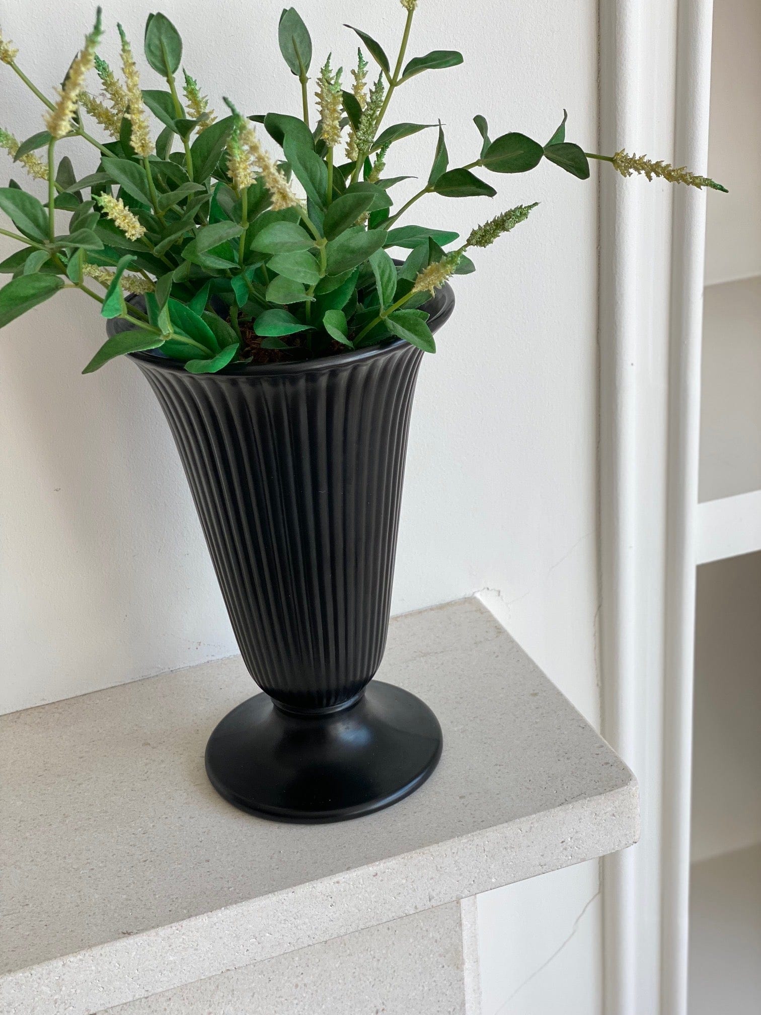 KEPT London Stock Wedgwood black vase