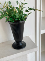 Load image into Gallery viewer, KEPT London Stock Wedgwood black vase
