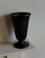 Load image into Gallery viewer, KEPT London Stock Wedgwood ribbed black vase
