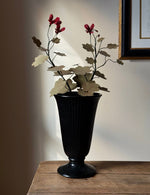 Load image into Gallery viewer, KEPT London Stock Wedgwood ribbed black vase
