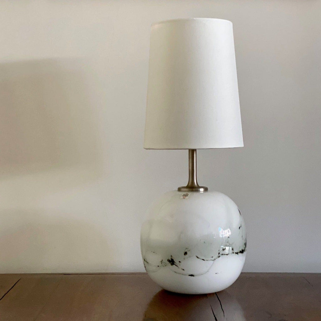 KEPT London White glass table lamp, Holmegaard