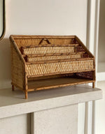 Load image into Gallery viewer, KEPT London Wicker and bamboo letter rack
