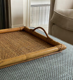 Load image into Gallery viewer, KEPT London Wicker and bamboo tray
