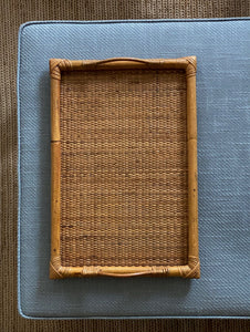 KEPT London Wicker and bamboo tray