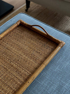 KEPT London Wicker and bamboo tray