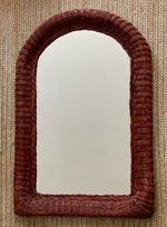 Load image into Gallery viewer, KEPT London Stock Wicker arched mirror
