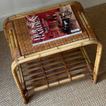 Load image into Gallery viewer, KEPT London Stock Wicker curved side table
