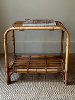 Load image into Gallery viewer, KEPT London Stock Wicker curved side table
