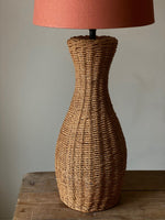 Load image into Gallery viewer, KEPT London Stock Wicker curved table lamp
