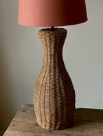 Load image into Gallery viewer, KEPT London Stock Wicker curved table lamp
