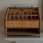 Load image into Gallery viewer, KEPT London Stock Wicker desk letter rack
