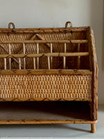Load image into Gallery viewer, KEPT London Stock Wicker desk letter rack
