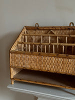 Load image into Gallery viewer, KEPT London Stock Wicker desk letter rack
