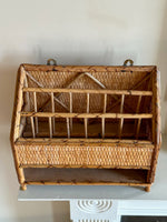 Load image into Gallery viewer, KEPT London Stock Wicker desk letter rack
