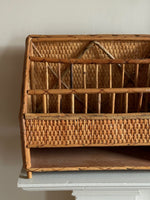 Load image into Gallery viewer, KEPT London Stock Wicker letter rack
